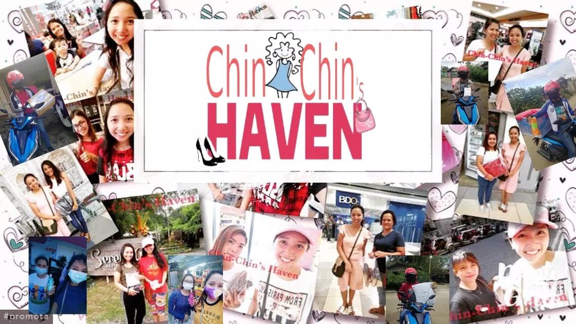 A collage of Chin Chin's Haven customers, deliveries, and community moments